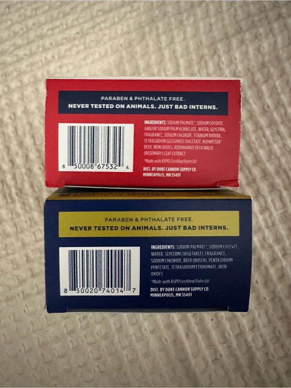 Duke Cannon Beer Soap 2pk